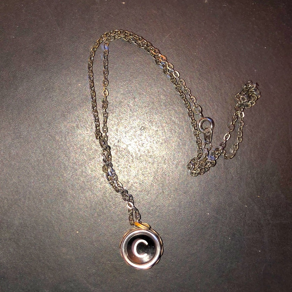 “C” initial necklace